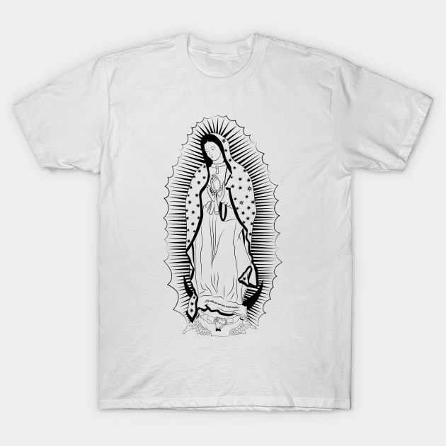 Virgen María Nuestra Señora de Guadalupe T-Shirt by LupeArt